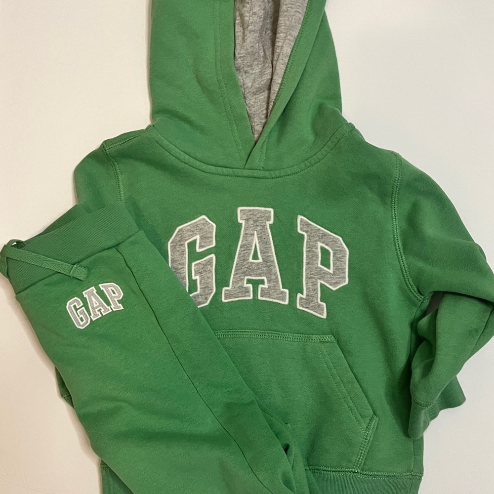 GAP Kids Forest Green Hoodie Sweatsuit